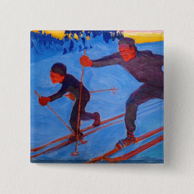 Akseli Gallen-Kallela - Skiers Button (Vorderseite)