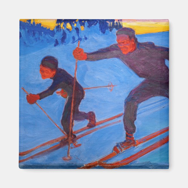 Akseli Gallen-Kallela - Skiers Magnet (Vorne)
