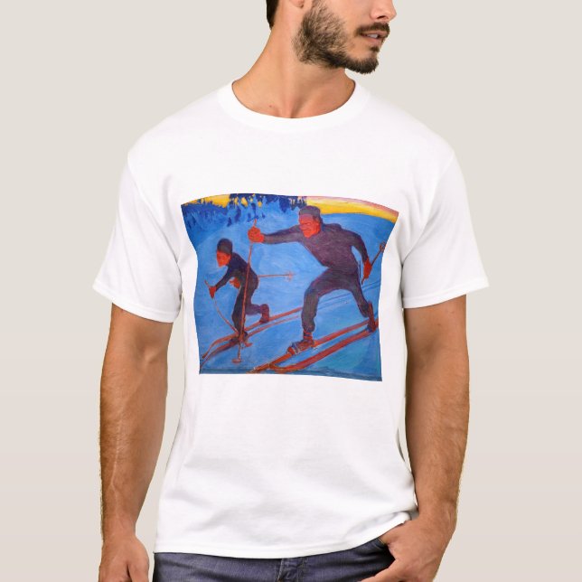 Akseli Gallen-Kallela - Skiers T-Shirt (Vorderseite)