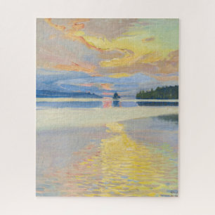 Akseli Gallen-Kallela - Sonnenuntergang über dem R