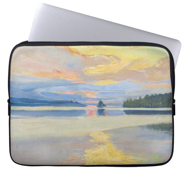 Akseli Gallen-Kallela - Sonnenuntergang über dem S Laptopschutzhülle (Vorderseite)