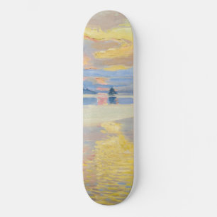 Akseli Gallen-Kallela - Sonnenuntergang über dem S Skateboard