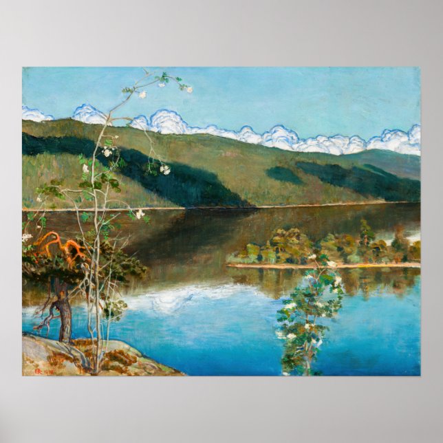 Akseli Gallen-Kallela - Thunderwolken am Horizont Poster (Vorne)