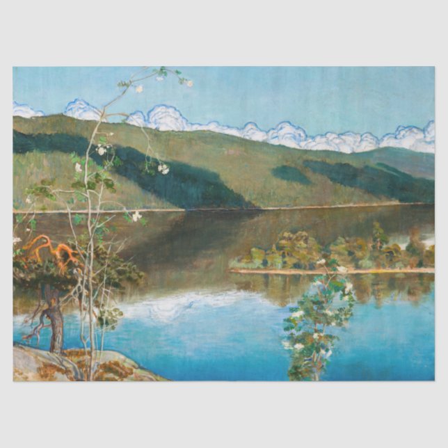 Akseli Gallen-Kallela - Thunderwolken am Horizont Seidenpapier (Vorderseite)