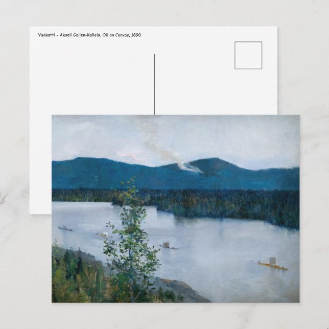 Akseli Gallen-Kallela - Vuokatti Postkarte (Vorne/Hinten)