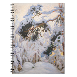 Akseli Gallen-Kallela - Wald im Winter Notizblock