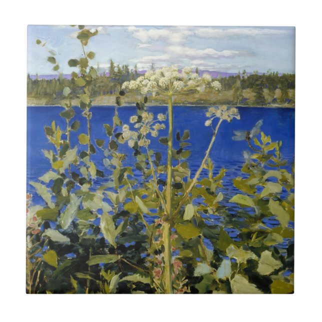 Akseli Gallen-Kallela - Wild Angelica Fliese (Vorderseite)