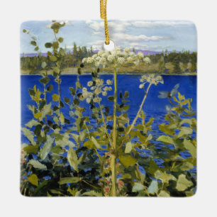 Akseli Gallen-Kallela - Wilder Engelwurz Keramikornament