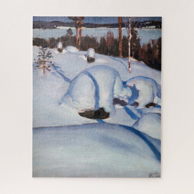 Akseli Gallen-Kallela - Winterlandschaft #1 (Vertikal)