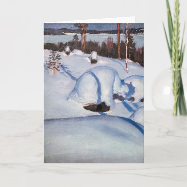 Akseli Gallen-Kallela - Winterlandschaft #1 Karte (Vorderseite)
