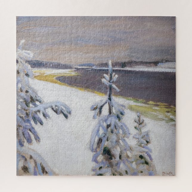 Akseli Gallen-Kallela - Winterlandschaft #2 (Vertikal)