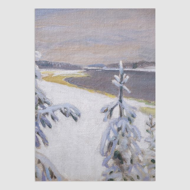 Akseli Gallen-Kallela - Winterlandschaft #2 Seidenpapier (Von Creator hochgeladen)