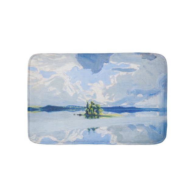 Akseli Gallen-Kallela - Wolken oberhalb eines Sees Badematte (Vorderseite)