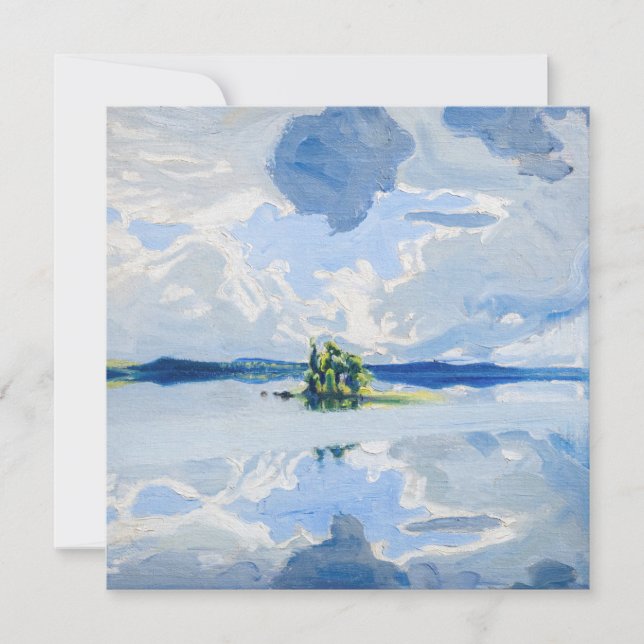 Akseli Gallen-Kallela - Wolken oberhalb eines Sees Einladung (Vorderseite)