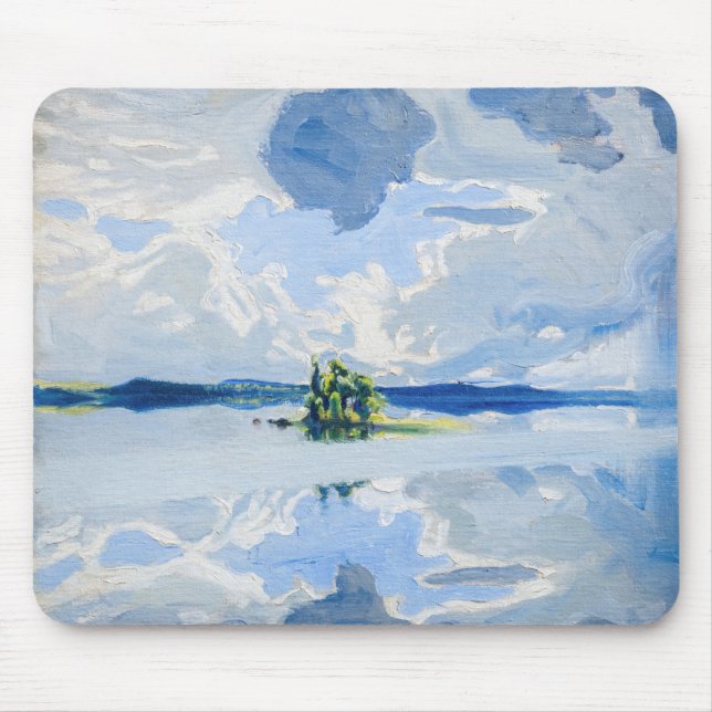 Akseli Gallen-Kallela - Wolken oberhalb eines Sees Mousepad (Vorne)