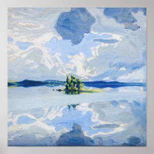 Akseli Gallen-Kallela - Wolken oberhalb eines Sees Poster