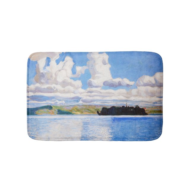 Akseli Gallen-Kallela - Wolkentürme Badematte (Vorderseite)