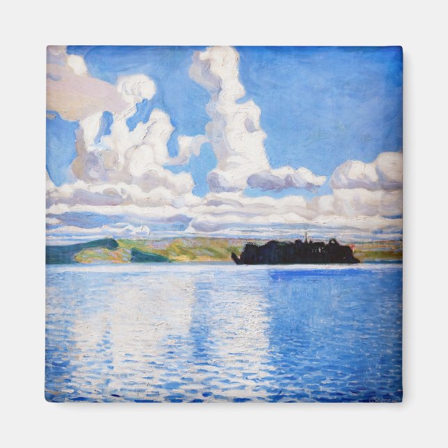 Akseli Gallen-Kallela - Wolkentürme Magnet (Vorne)
