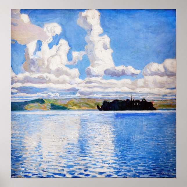 Akseli Gallen-Kallela - Wolkentürme Poster (Vorne)