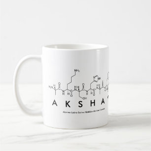 Akshay Peptid-Namen-Tasse Kaffeetasse