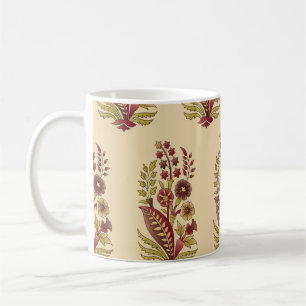 Akstract mughal motif Bunch Muster Hintergrund des Kaffeetasse