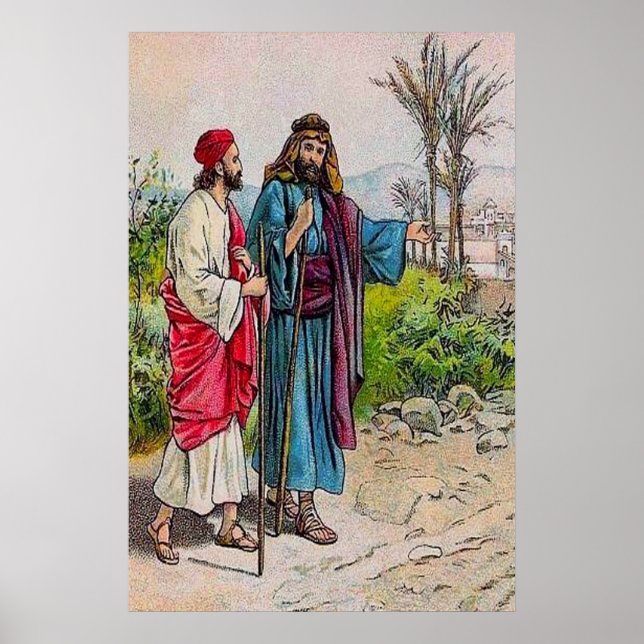 Akt 11:19-26 Barnabas bringt Saul nach Antioch Poster (Vorne)