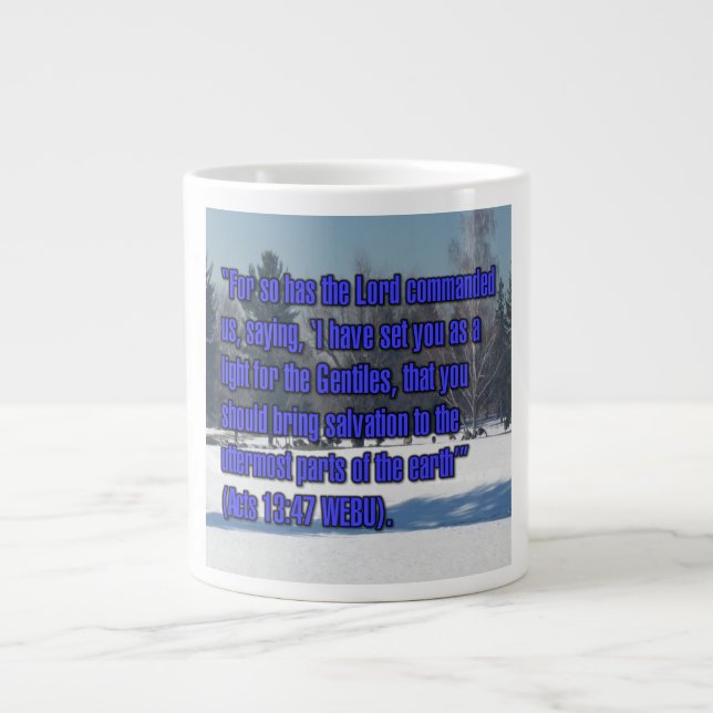 Akt 13:47 WEBU-Tasse Jumbo-Tasse (Vorderseite)