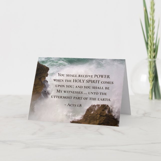 Akt 1:8 Sie erhalten POWER Bibelverse Karte (Vorderseite)