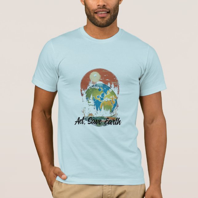 Akt, Gerettet T - Shirt der Erde (Vorderseite)