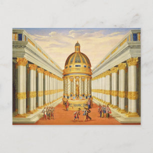 Akt I, Szenen VII und VIII: Baccus' Tempel Postkarte