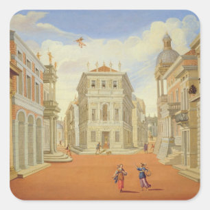 Akt II, Szenen I und VIII Quadratischer Aufkleber