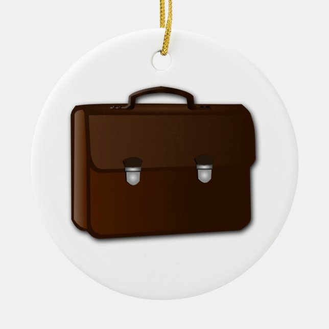 Aktenkoffer Keramik Ornament (Vorne)