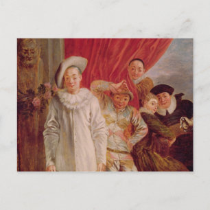 Akteure der Comedie Italienne Postkarte