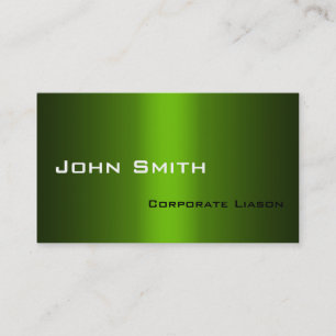 Aktien von Green Standard Business Cards Visitenkarte
