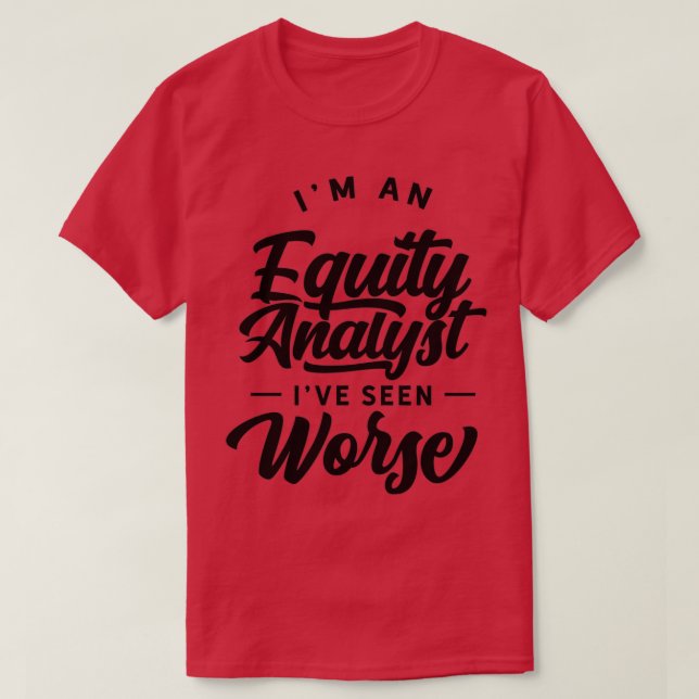 Aktienanalyst Aktienanalysehandel 9 T-Shirt (Design vorne)