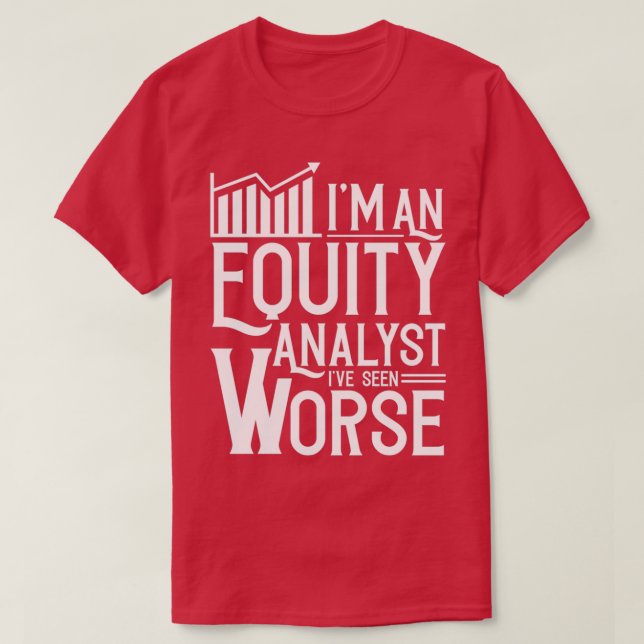 Aktienanalyst Aktienanalysehandel T-Shirt (Design vorne)