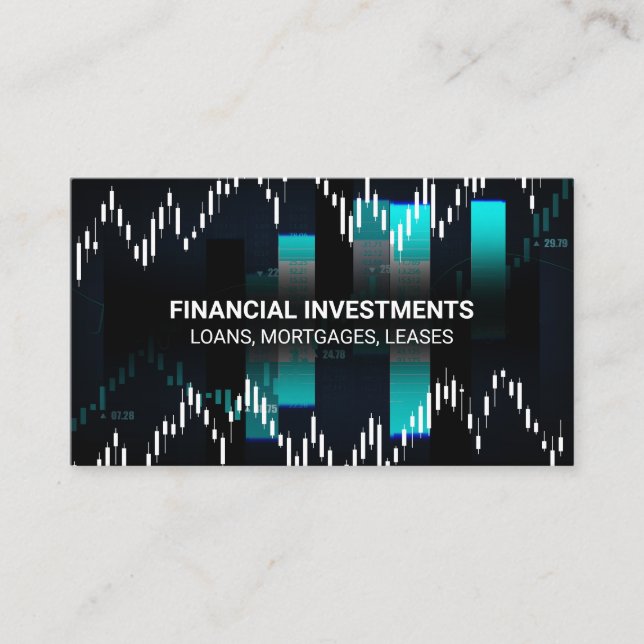 Aktienkurse-Visitenkarte Visitenkarte (Vorderseite)