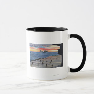 Aktion des Luftfahrtunternehmens an Bord - US-Mari Tasse