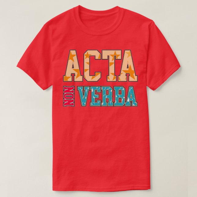 Aktion Nicht Wörter als lateinische Wörter ohne Ve T-Shirt (Design vorne)