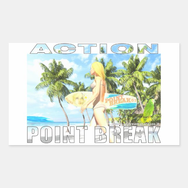 Aktion - Point Break 01 Rechteckiger Aufkleber (Vorderseite)