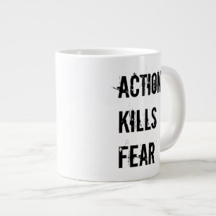 Aktion tötet Furcht-riesige Kaffee-Tasse Jumbo-Tasse