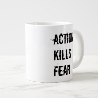 Aktion tötet Furcht-riesige Kaffee-Tasse Jumbo-Tasse