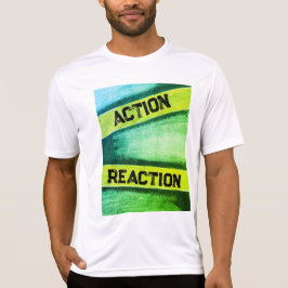 "Aktion und Reaktion" der Männer T-Shirt