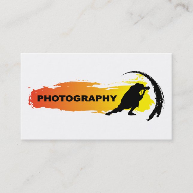 Aktions-Fotografie Visitenkarte (Vorderseite)