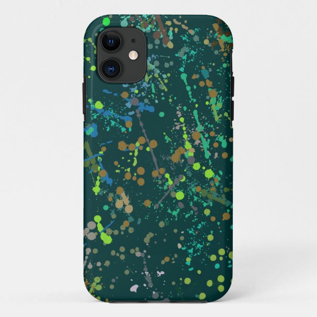 Aktions-Malerei-Spritzer-Kunst Case-Mate iPhone Hülle (Rückseite)