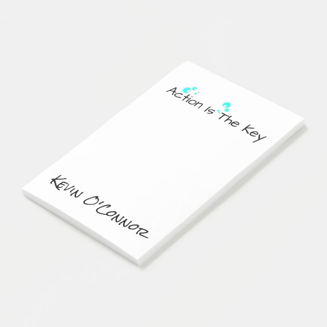 "Aktions-" personalisierte Anmerkungs-Auflagen - Post-it Klebezettel (angewinkelt)
