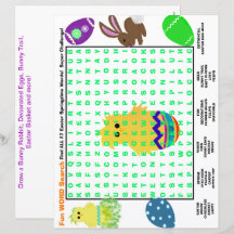 Aktionskalender für die Suche in Osterwörtern