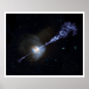 Aktive Black Hole Squashes Star Formation Poster