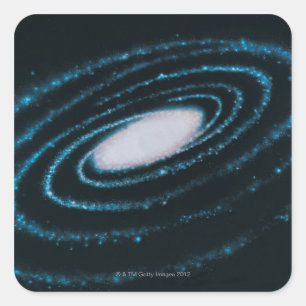 Aktive Galaxien Quadratischer Aufkleber