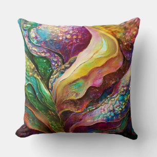 Aktive Gold- und Phantastische Farbtexte Kissen